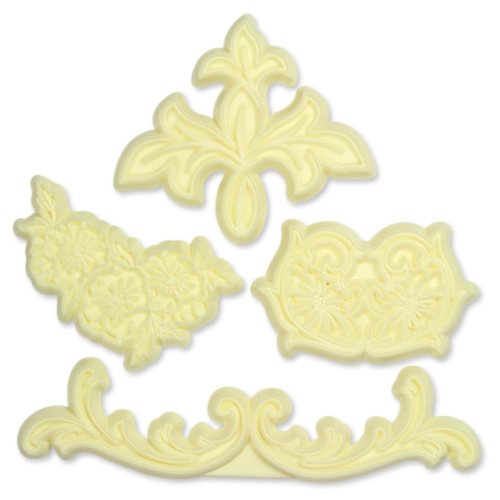 Foremki wykrawacze do lukru ornament 4 el
