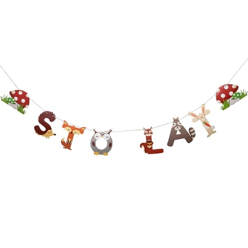 Baner girlanda dekoracja urodziny napis sto lat