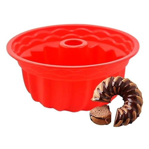 Forma silikonowa  z kominem do babki babka ciasto tort Wielkanoc mix kolor 1 szt
