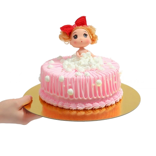Podkład pod tort okrągły 30 cm złoty podkładka pod ciasto trwały sztywny