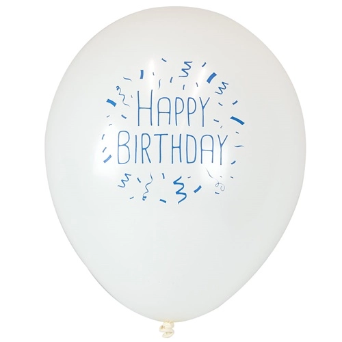 Girlanda balony na urodziny topper niebieski mix