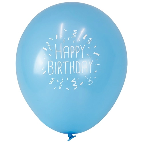 Girlanda balony na urodziny topper niebieski mix