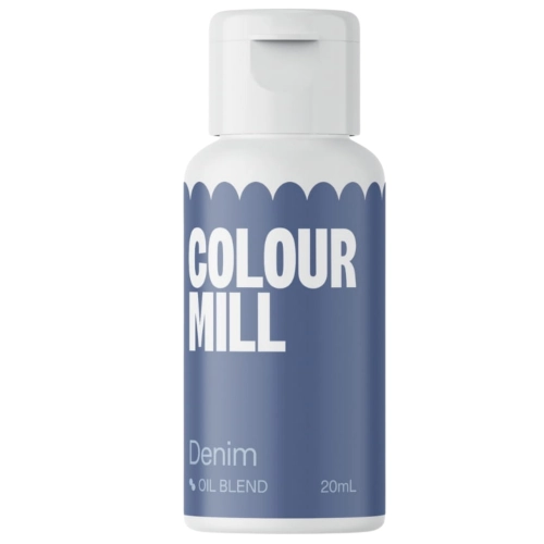 Barwnik olejowy do mas tłustych kremu czekolady niebieski denim colour mill 20ml