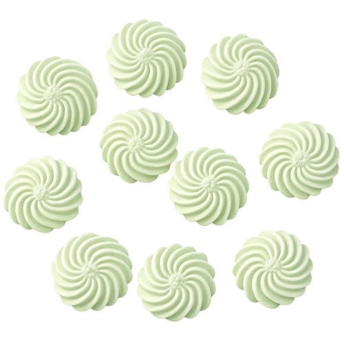 POSYPKA CUKROWA na tort BEZY BEZIKI dekoracje URODZINY zielony OZDOBY 10szt