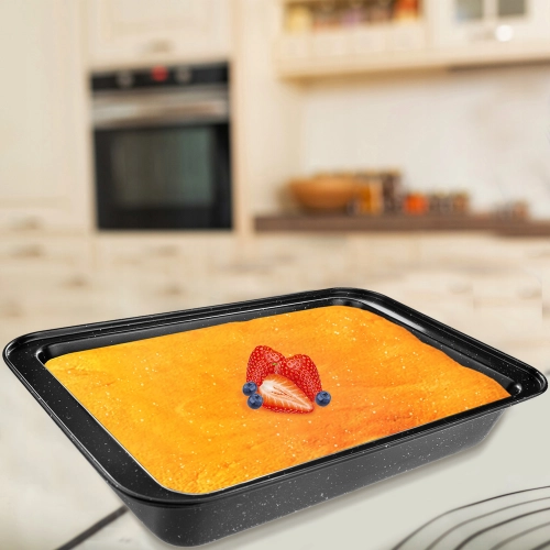 Zestaw blach do pieczenia forma do ciasta mięsa dań marmurkowa blacha forma non-stick 3 szt