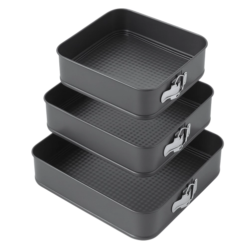 Blacha do pieczenia tortownica kwadratowa zestaw blach 3 sztuki