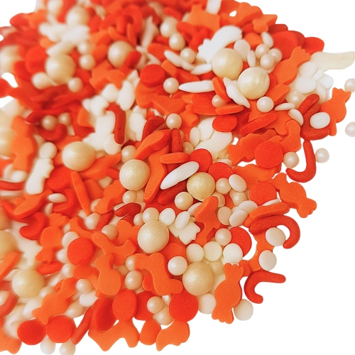 Posypka cukrowa na tort buty Mikołaja laski perełki mix święta Boże Narodzenie 40g