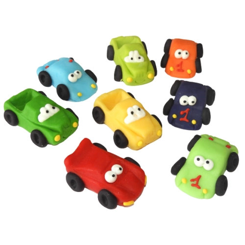 Figurka cukrowa auto ozdoby na tort dekoracje urodzinowe samochód autka kolor mix