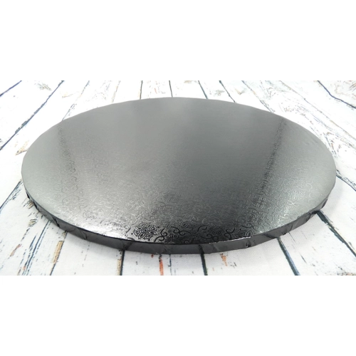 Podkład pod tort 36 cm gruby czarny podkładka pod tort trwały sztywny duży