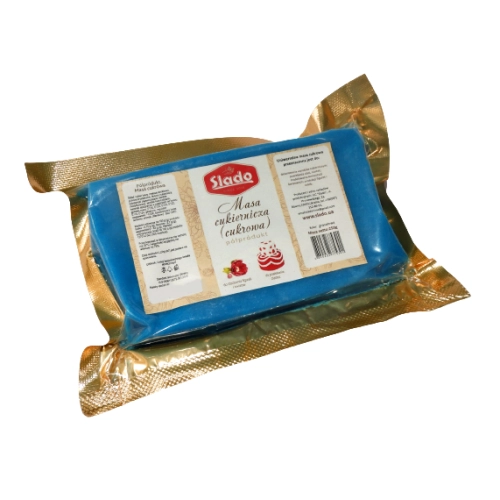 Masa cukrowa lukier plastyczny do dekoracji tortu ciast urodziny kolor niebieski 250g