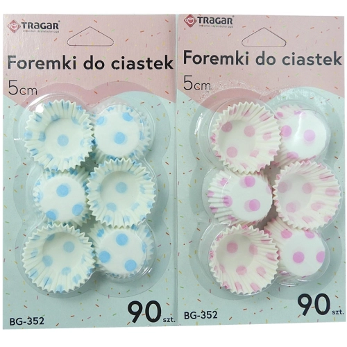 Papierowe foremki do muffinek 90 szt