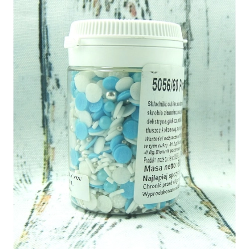 Posypka cukrowa na tort perełki dekoracja mix 60g