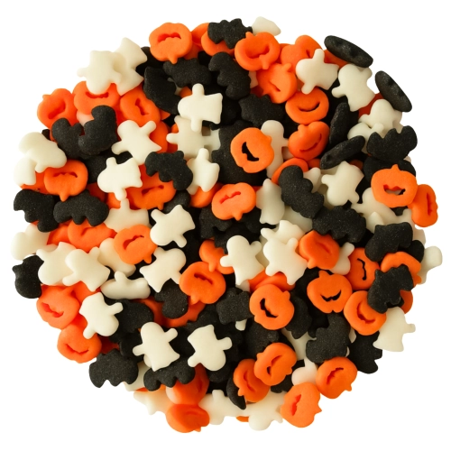 Posypka na tort 1kg dynia nietoperz duszki halloween dekoracje cukrowe na babeczki