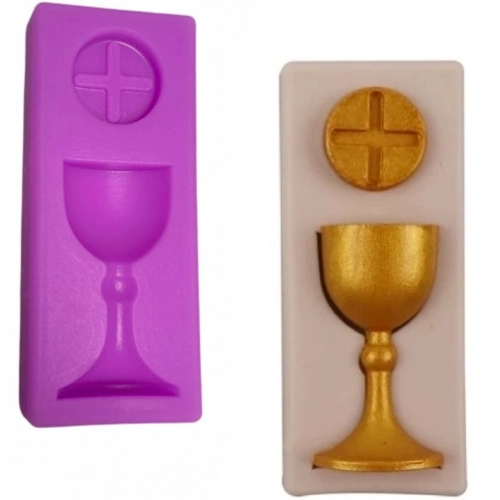 Forma silikonowa do masy cukrowej komunia kielich hostia dekoracje komunijne