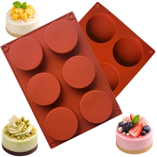 Forma silikonowa do monoporcji 5,5cm okrągła koło na chrupki żelki praliny