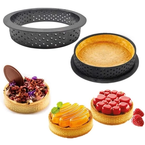 Foremki do tartaletek forma perforowana do pieczenia tarty ring rant 6 szt