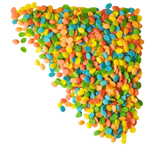 Posypka cukrowa ozdoby na tort jajka wielkanocne babeczki wielkanoc święta kolor mix 50g