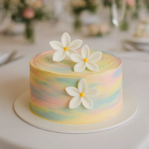 Kwiaty cukrowe na tort urodziny kwiat jaśminu biały 3 sztuki