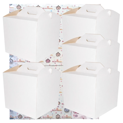Pudełko na ciasto chrzest wesele karton na tort opakowanie 26x26x15cm 5 sztuk