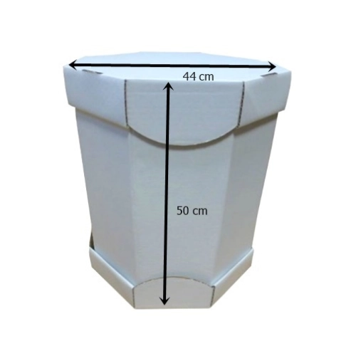 Pudełko na ciasto chrzest wesele komunia karton na tort opakowanie duży 50 cm