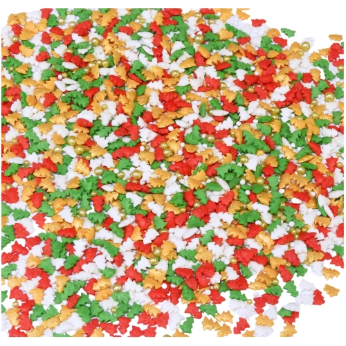 Posypka cukrowa na tort Boże Narodzenie choinki perełki dekoracja święta mix 1kg