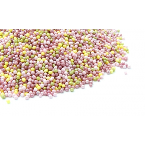 Maczki cukrowe perłowe kolorowe do tortu babeczek 50 g
