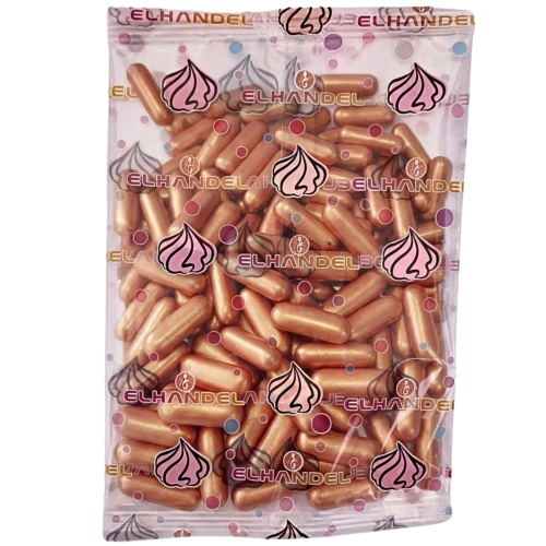 Posypka na tort 50g makaroniki miedziane kakaowe dekoracje urodzinowe wesele