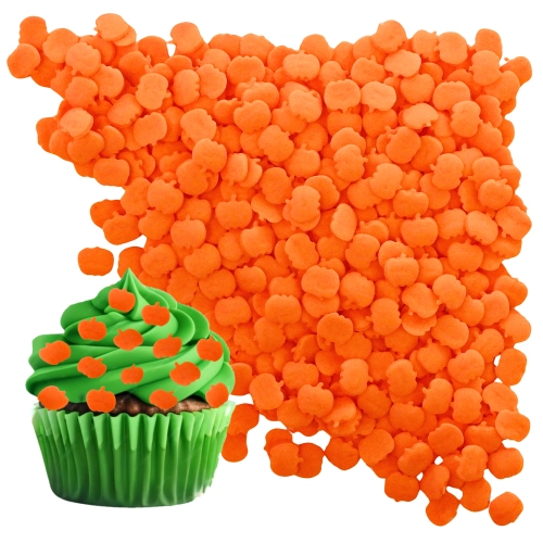 Posypka cukrowa ozdoby na tort dekoracje halloween dynia pomarańczowa 30g