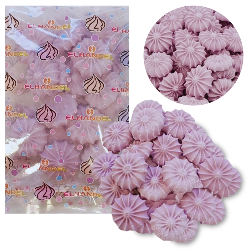 Posypka na tort bezy cukrowe fioletowe beziki ozdoby dekoracje urodzinowe 50g