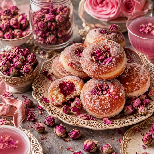 Kwiaty jadalne suszone pączki róży 30g dekoracje na tort suszona róża kwiat