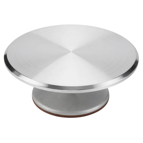 Patera obrotowa dekorator do tortu ciasta aluminiowa 36 cm dekoracje urodzinowe stabilna ciężka