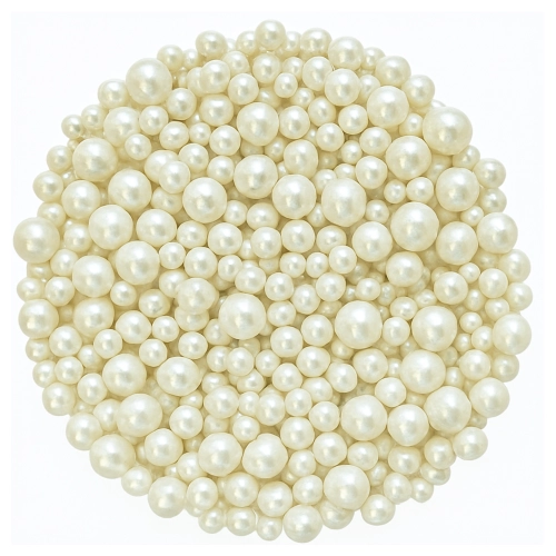 Posypka na tort perełki perłowe dekoracje cukrowe urodziny wesele 45g