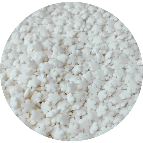 Posypka cukrowa na tort białe śnieżynki płatki śniegu święta Boże Narodzenie 100g