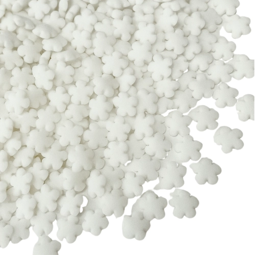 Posypka cukrowa na tort białe śnieżynki płatki śniegu święta Boże Narodzenie 100g