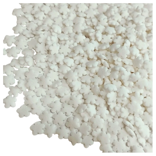 Posypka cukrowa na tort białe śnieżynki płatki śniegu święta Boże Narodzenie 100g