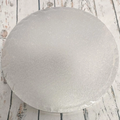 Podkład pod tort 30 cm gruby srebrny podkładka pod tort trwały sztywny