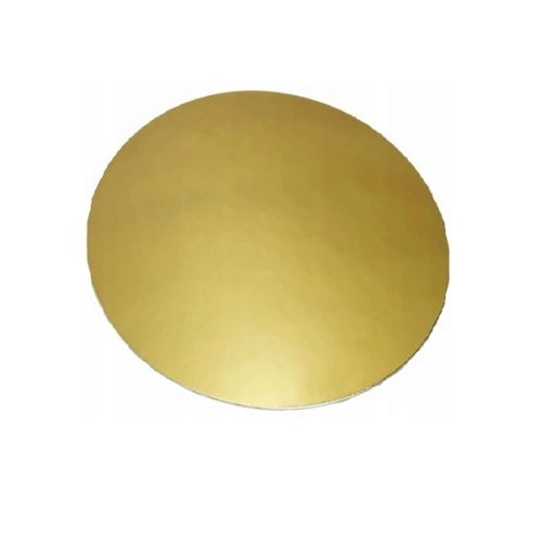 BANKIETÓWKA MONOPORCJE podkład pod tort DEKORACJE ZŁOTY 14cm 10szt