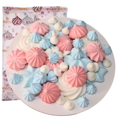 Posypka ozdoby na tort bezy dekoracje urodzinowe kolorowe beziki mix 60g