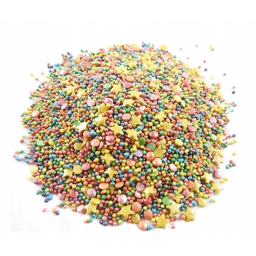 Posypka cukrowa konfetti karnawał do dekoracji mix 1kg