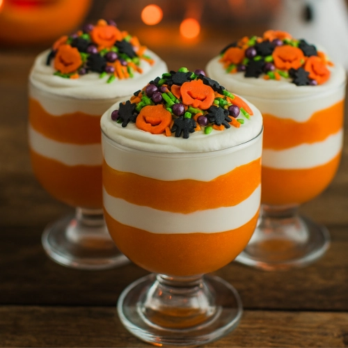 Posypka cukrowa na tort halloween dynia pająk pałeczki mix na babeczki 50g