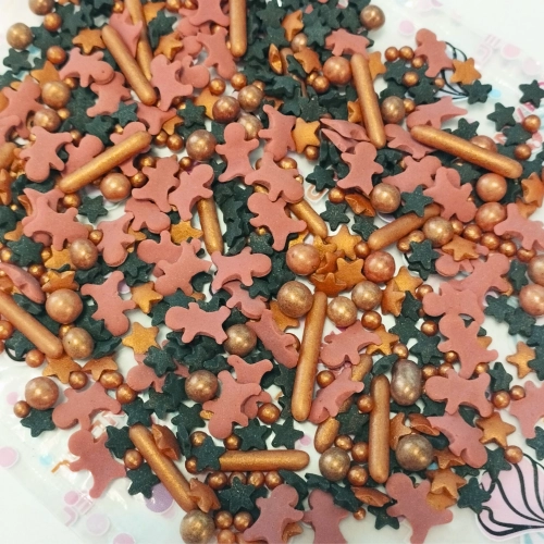 Posypka cukrowa na tort gwiazdki ciastek mix święta Boże Narodzenie 40g