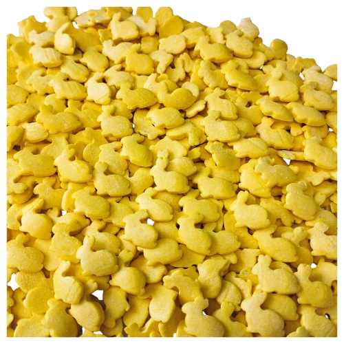 Posypka na tort 50g królik cukrowy zając żółty dekoracje świąteczne Wielkanoc