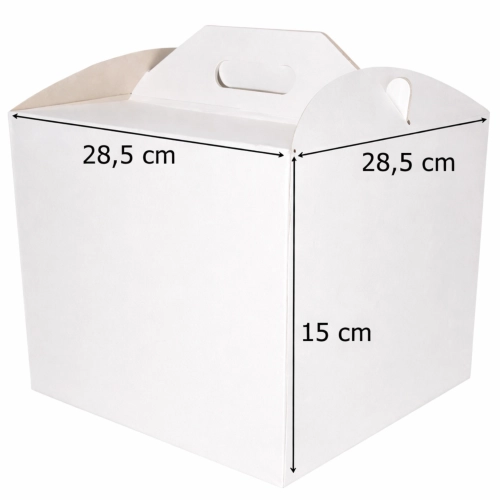 Pudełko na ciasto chrzest wesele karton na tort opakowanie 28x28x15cm 5 sztuk