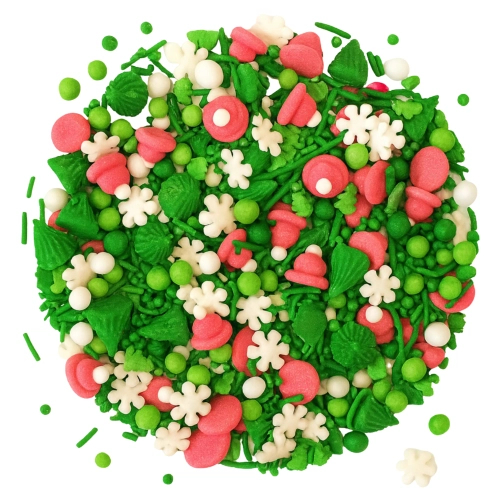 Posypka cukrowa na tort choinka płatki śniegu mix święta Boże Narodzenie 1kg