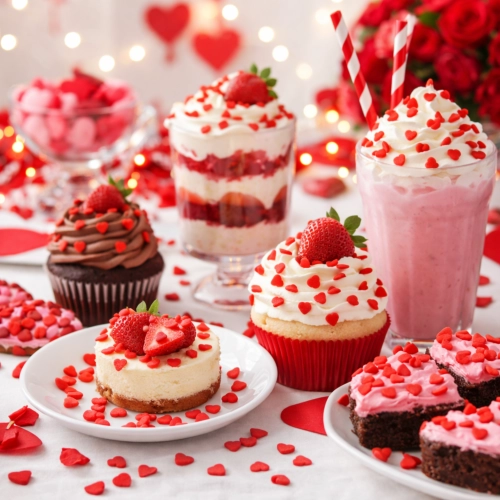 Posypka cukrowa na tort serce serduszka na walentynki czerwone 8mm 50g