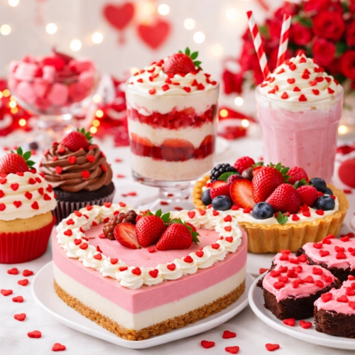 Posypka cukrowa na tort serce serduszka na walentynki czerwone 8mm 50g