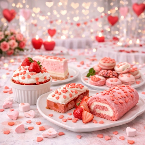 Posypka cukrowa na tort serce serduszka na walentynki czerwone 100g