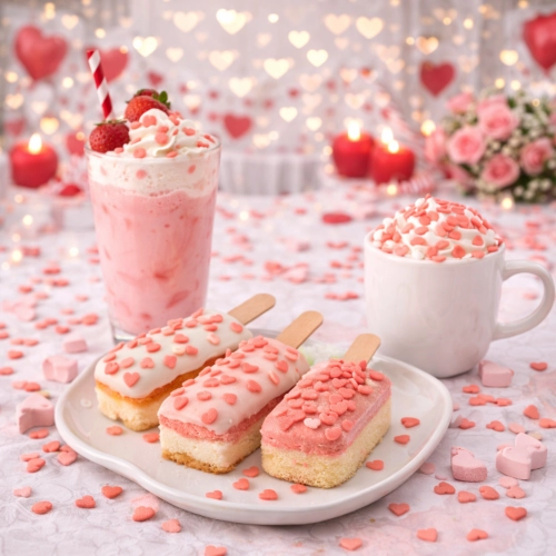 Posypka cukrowa na tort serce serduszka na walentynki czerwone 100g