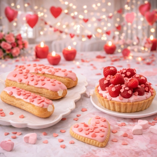 Posypka cukrowa na tort serce serduszka na walentynki czerwone 50g