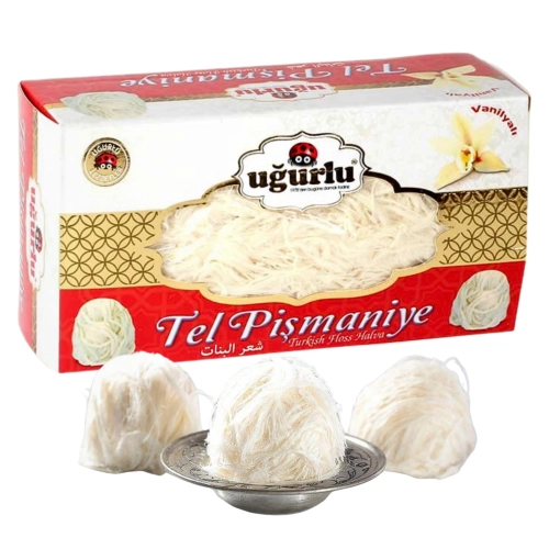Pismaniye waniliowa wata chałwa do czekolady dubajskiej anielskie włosy 220g